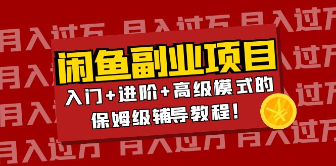 （202209205期）月入过万闲鱼副业项目：入门+进阶+高级模式的保姆级辅导教程！